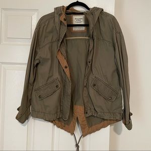 ABERCROMBIE & FITCH Short Hooded Military Jacket